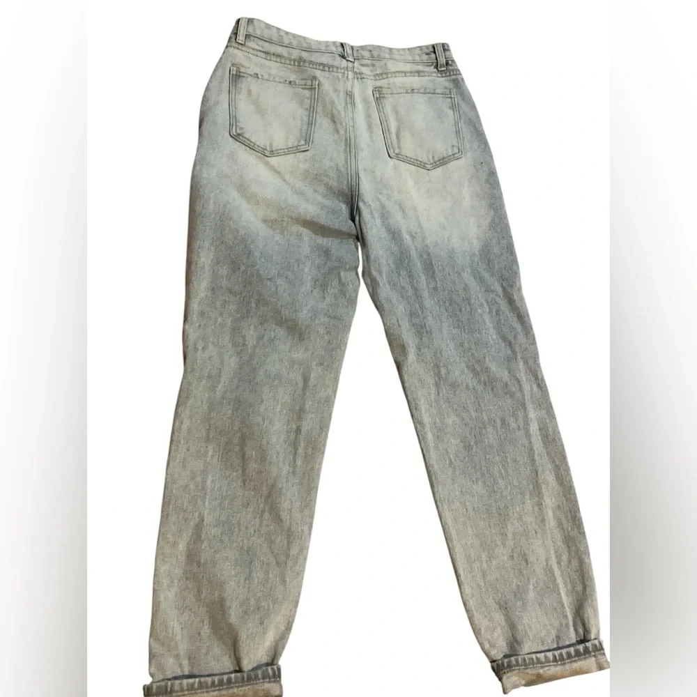 SHEIN Light Blue Distressed Boyfriend Jeans - Picture 3 of 5